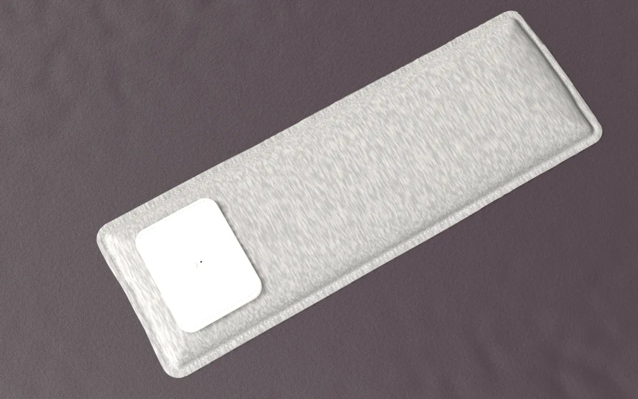 The Drowsie V3 speaker on linen, seen from above